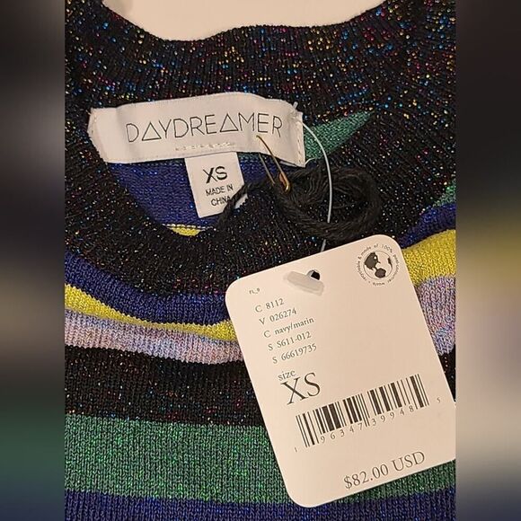 Free People Cosmic Shimmer Pullover by Daydreamer Long-sleeved Top | XS - Picture 6 of 9